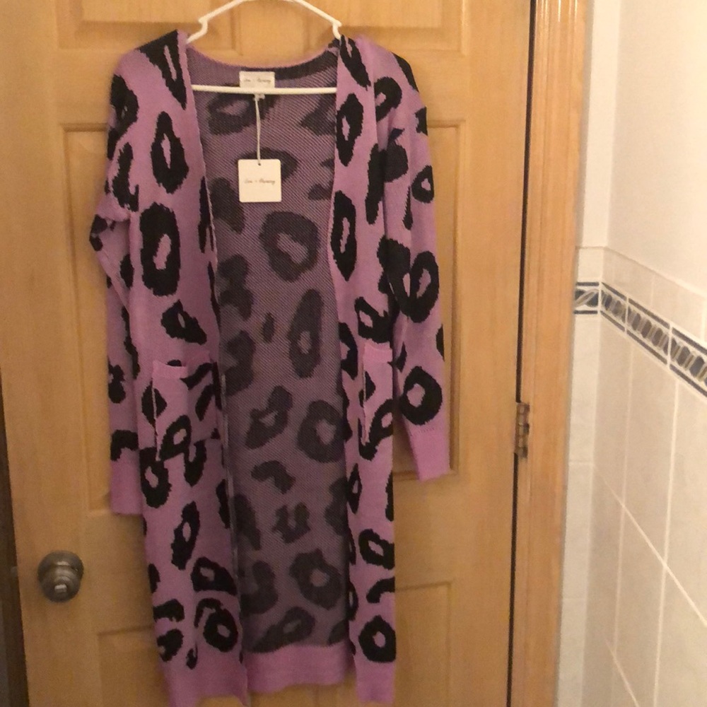 Black and Purple Cardigan